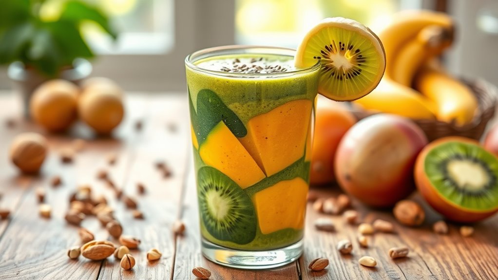 fresh ingredients for smoothies