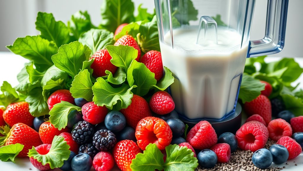 fresh ingredients for smoothies