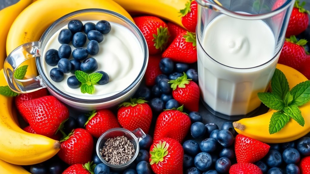 fruit smoothie ingredient balance