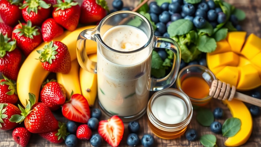 fruit smoothie ingredient quantities