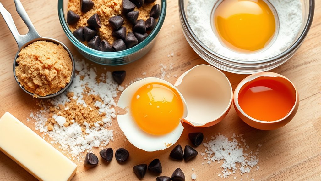 gather ingredients for baking