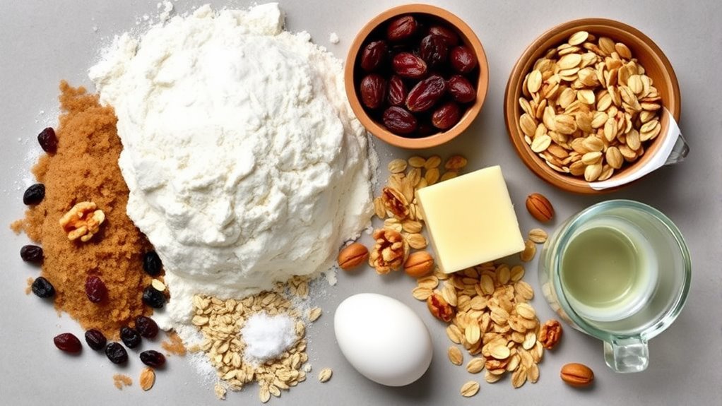 gather ingredients for cookies