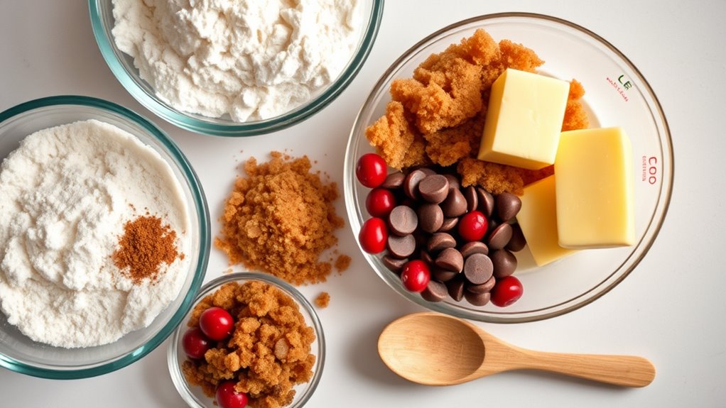 gather ingredients for cookies