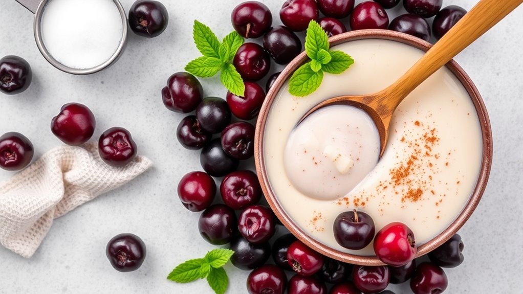 gather ingredients for pudding