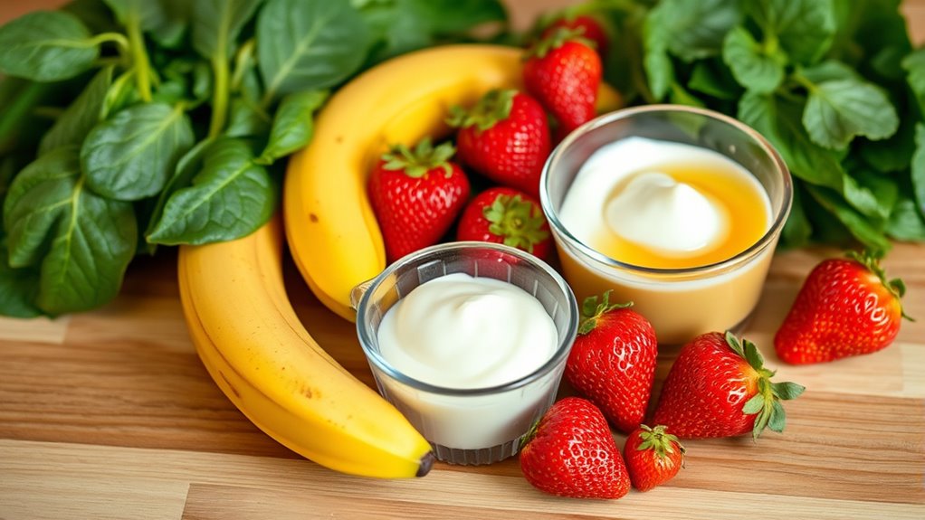 gather ingredients for smoothie