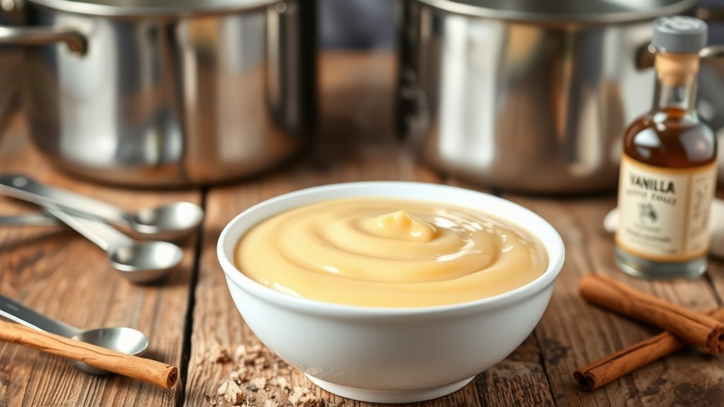 gentle heat for creamy pudding