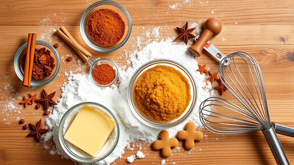 gingerbread cookie ingredient essentials