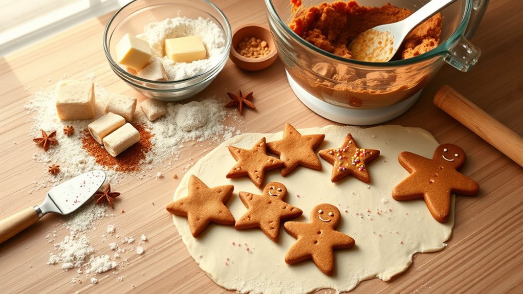 gingerbread cookie preparation steps