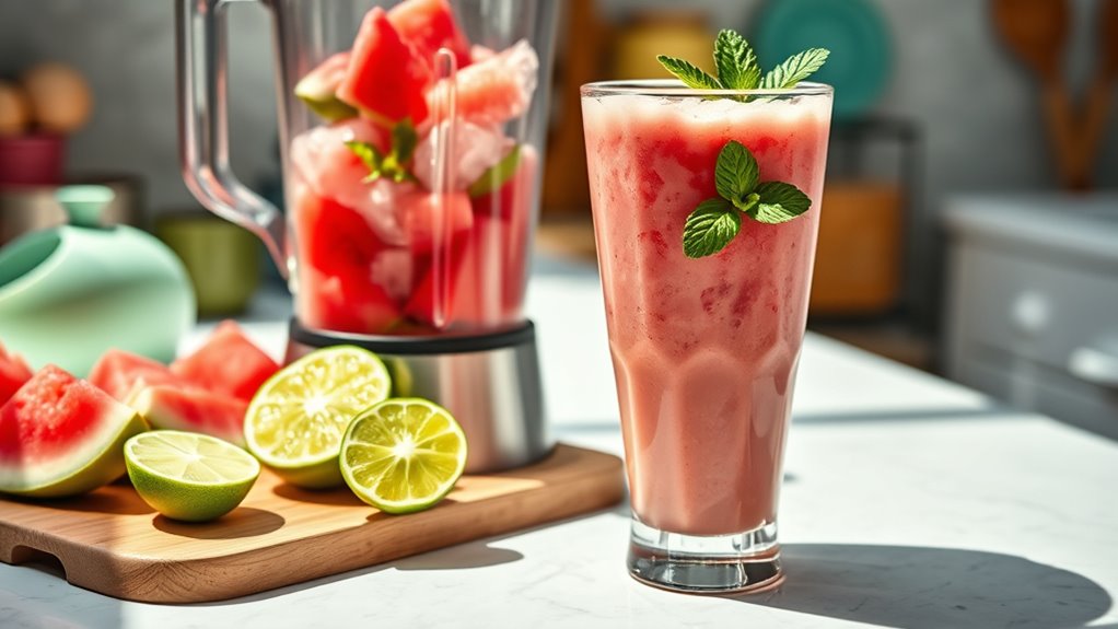 ingredient preparation for smoothies