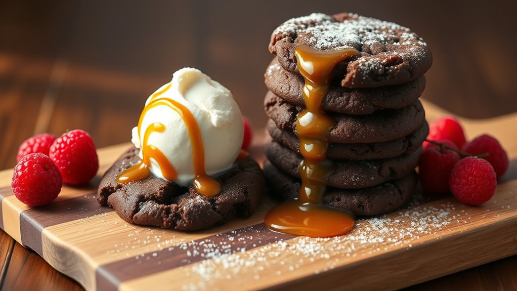 irresistible brownie cookie presentations