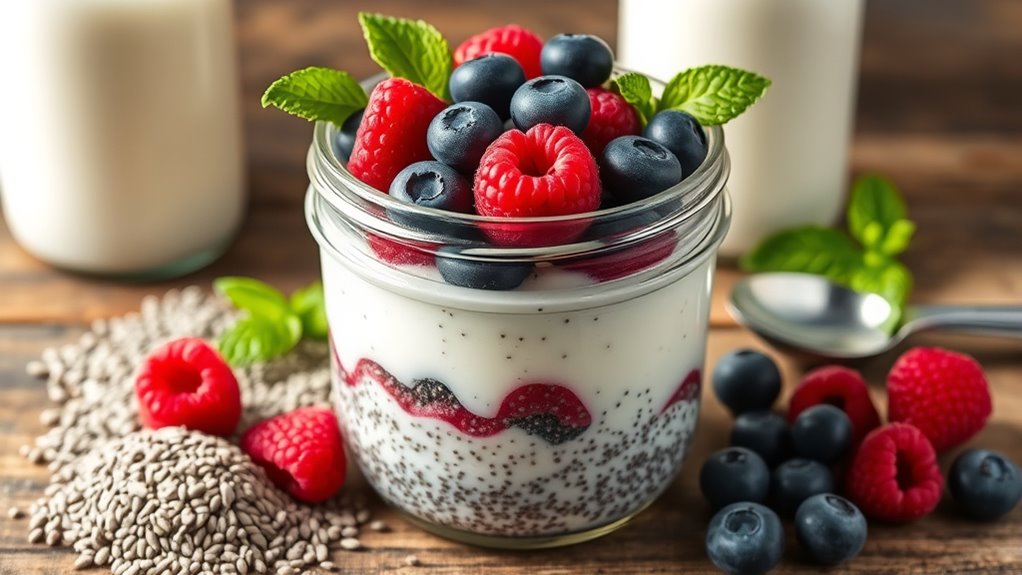 kefir chia pudding ingredients