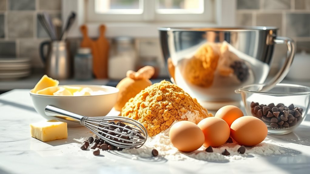 kitchen prep for baking