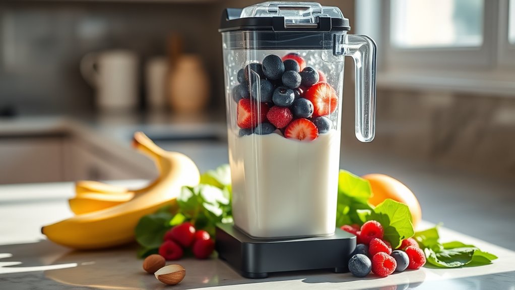 layer ingredients for blending
