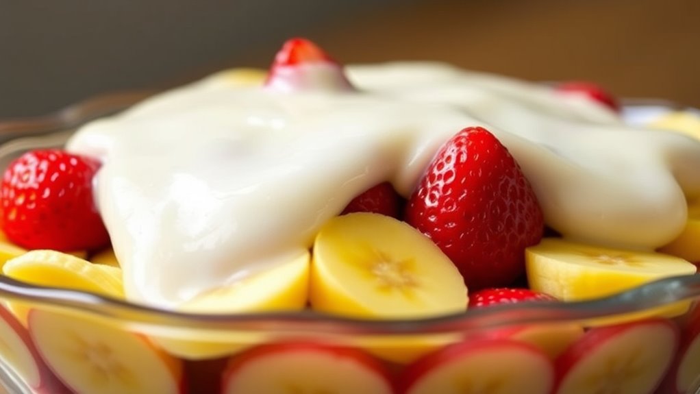 layered fruit pudding recipe