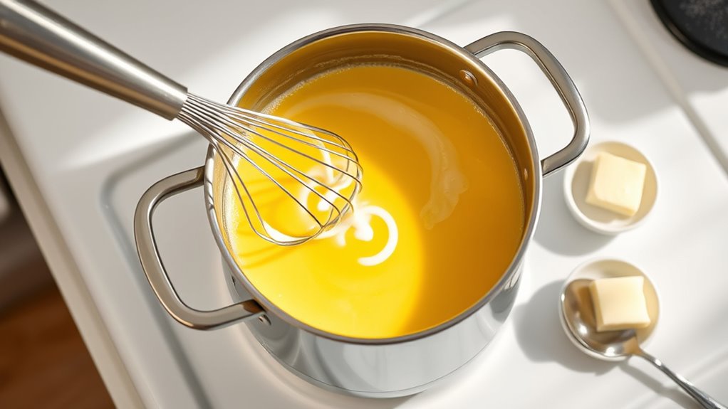 lemon meringue pudding preparation