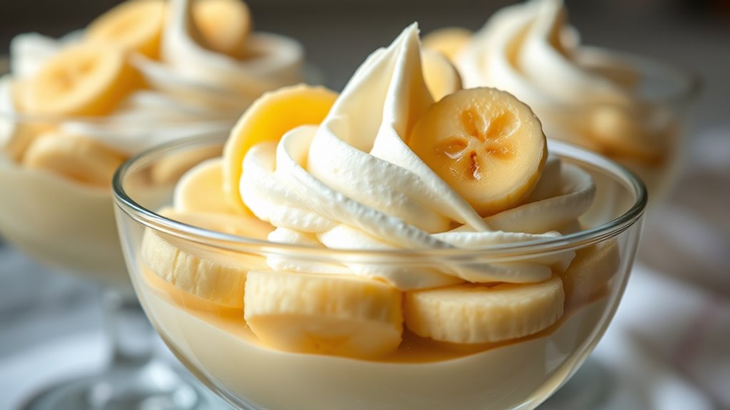 light and airy banana shots