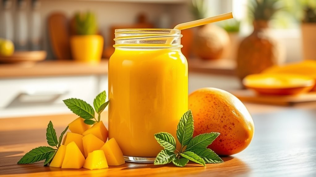 mango smoothie preparation ideas