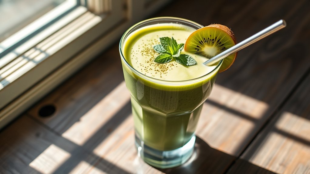 matcha smoothie preparation steps