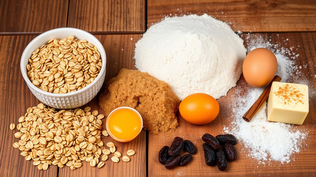 oatmeal cookie ingredient list