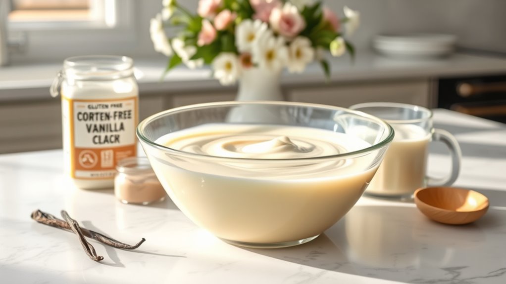 organized gluten free pudding preparations