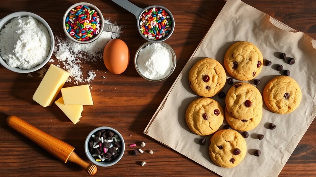 organized workspace for baking