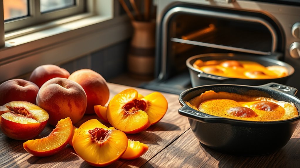 peach pudding baking guide