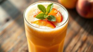 peach smoothie preparation instructions