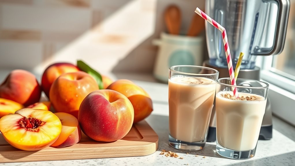 peach smoothie preparation tips