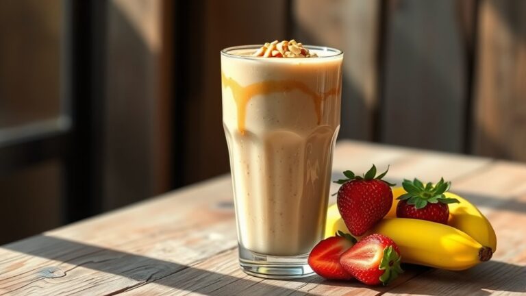 peanut butter and fruit smoothies