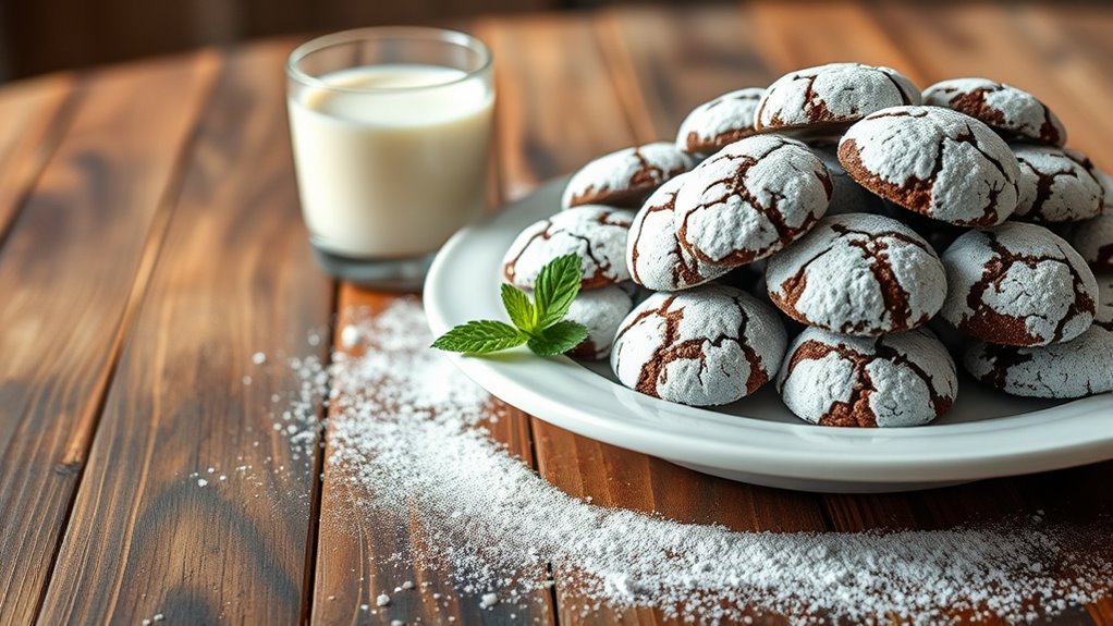 perfect chocolate crinkle cookies