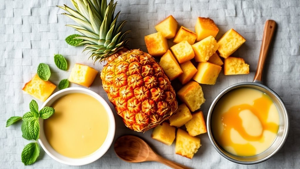 perfect pineapple bread pudding