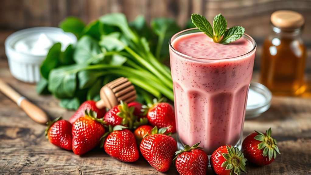 personalize your strawberry smoothie