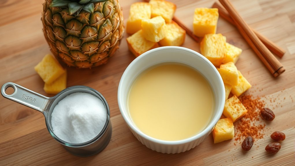 pineapple bread pudding ingredients