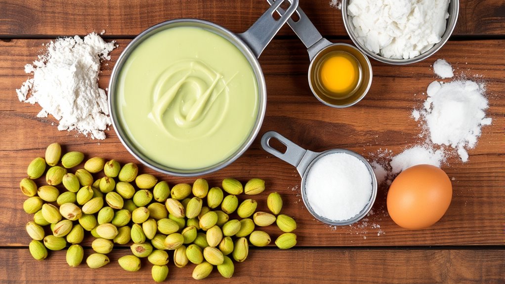 pistachio muffin ingredient list