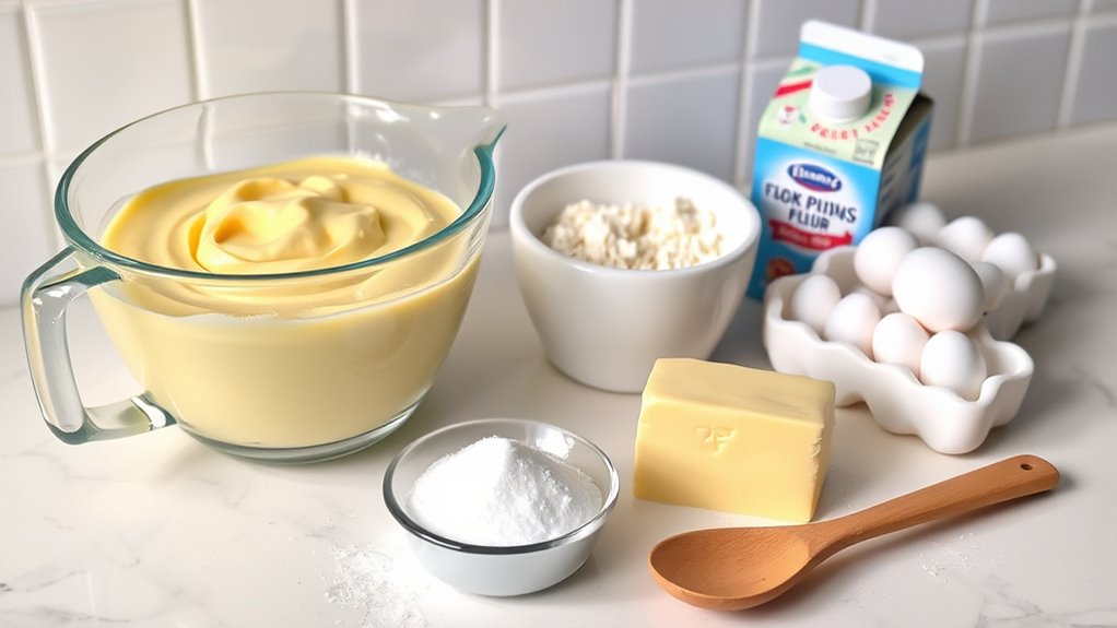 precise ingredients for cake