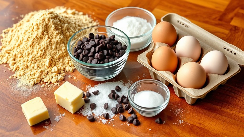 precise ingredients for cookies