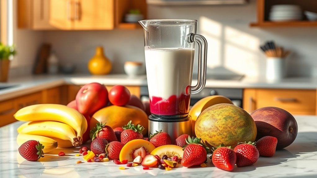 prepare fruits for blending