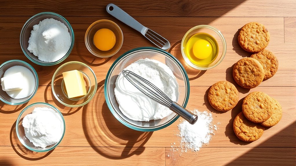 prepare ingredients and workspace