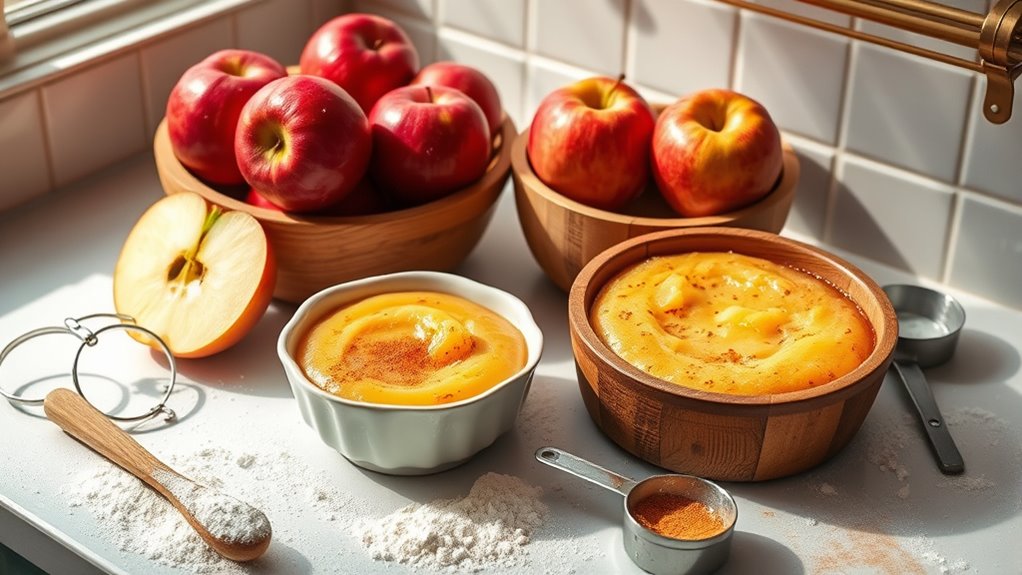 prepare ingredients for pudding