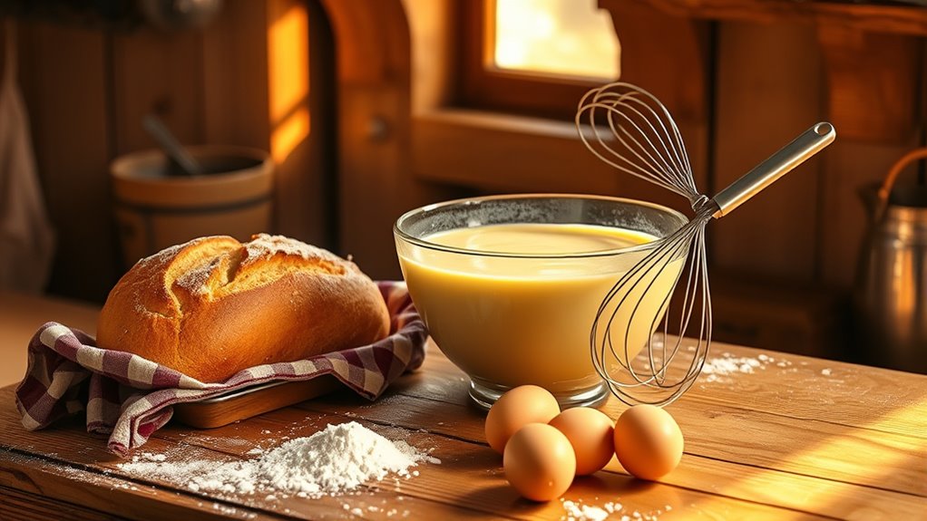 prepare kitchen for baking