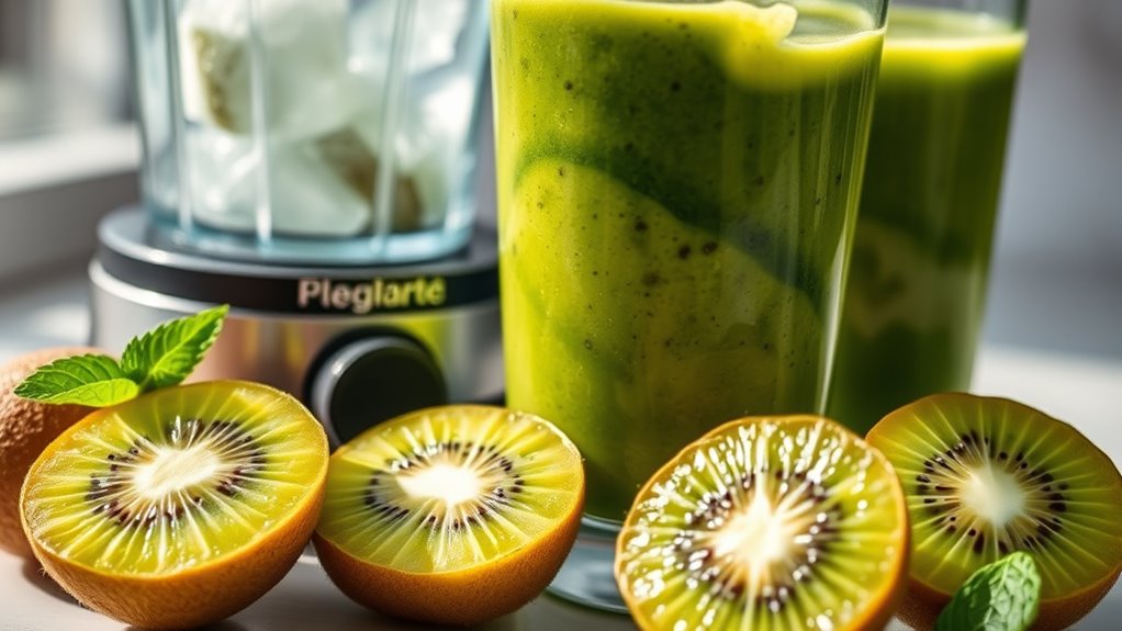 prepare kiwis for blending