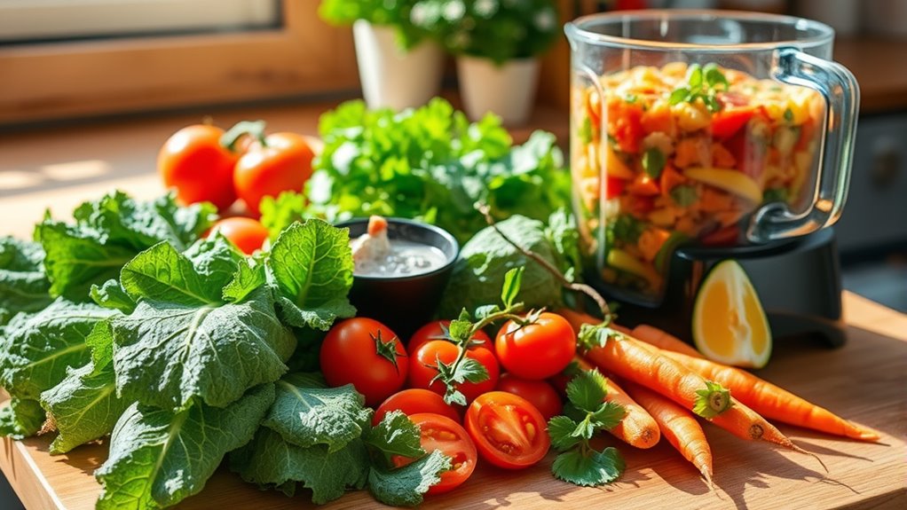 prepare nutritious vegetable smoothie