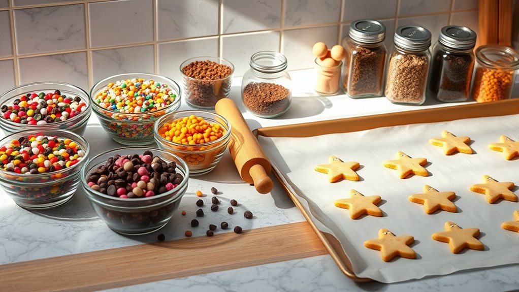 prepare workspace for baking