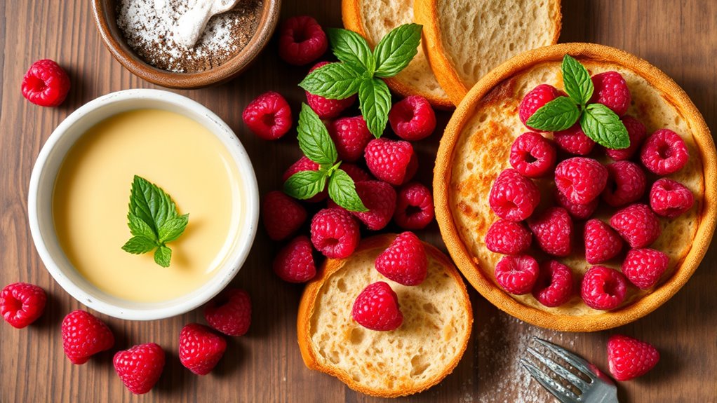 raspberry bread pudding ingredients