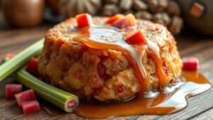 rhubarb pudding baking instructions
