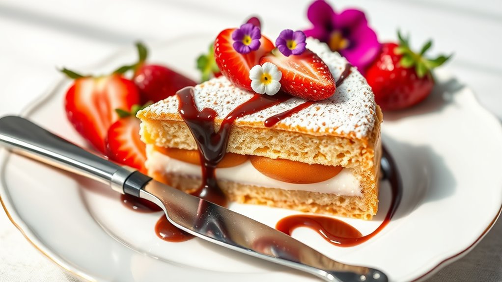 serve cake with elegance