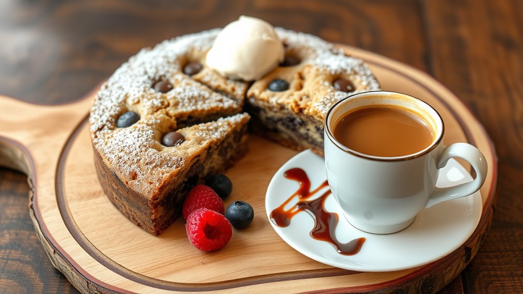 serve cookie cake creatively