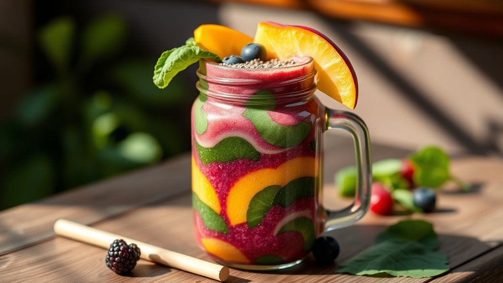 serve fresh vibrant smoothies