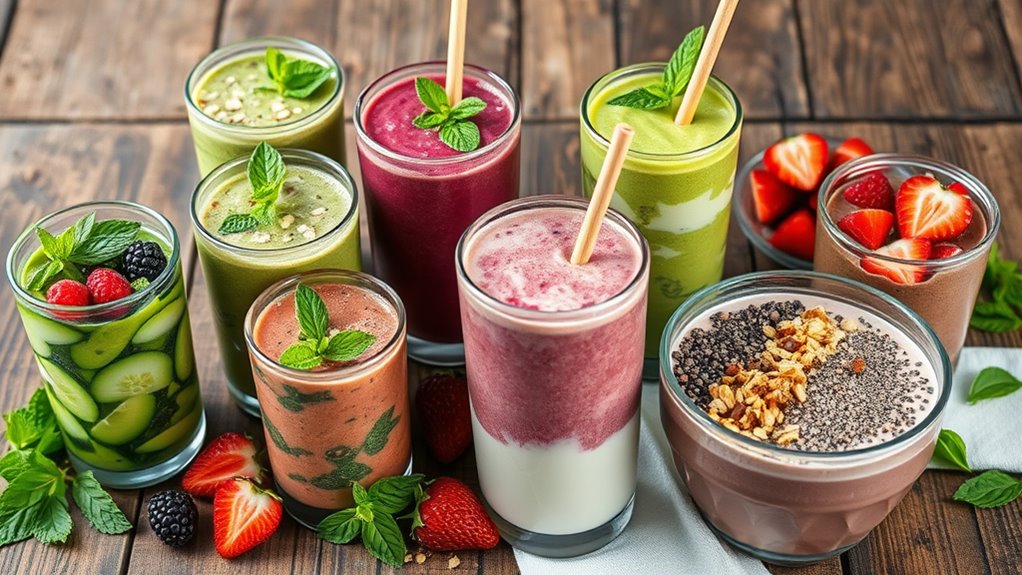 serve smoothies creatively and nourishingly