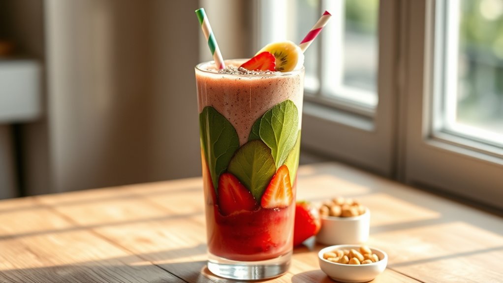 serve smoothies for enjoyment